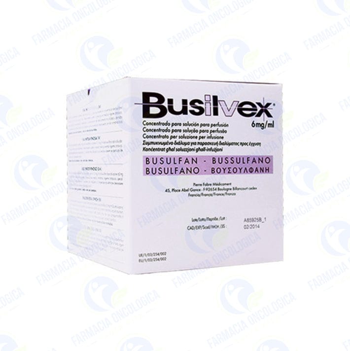 Foto del medicamento Busilvex 60 mg inyectable o Busulfano 60 mg inyectable en venta