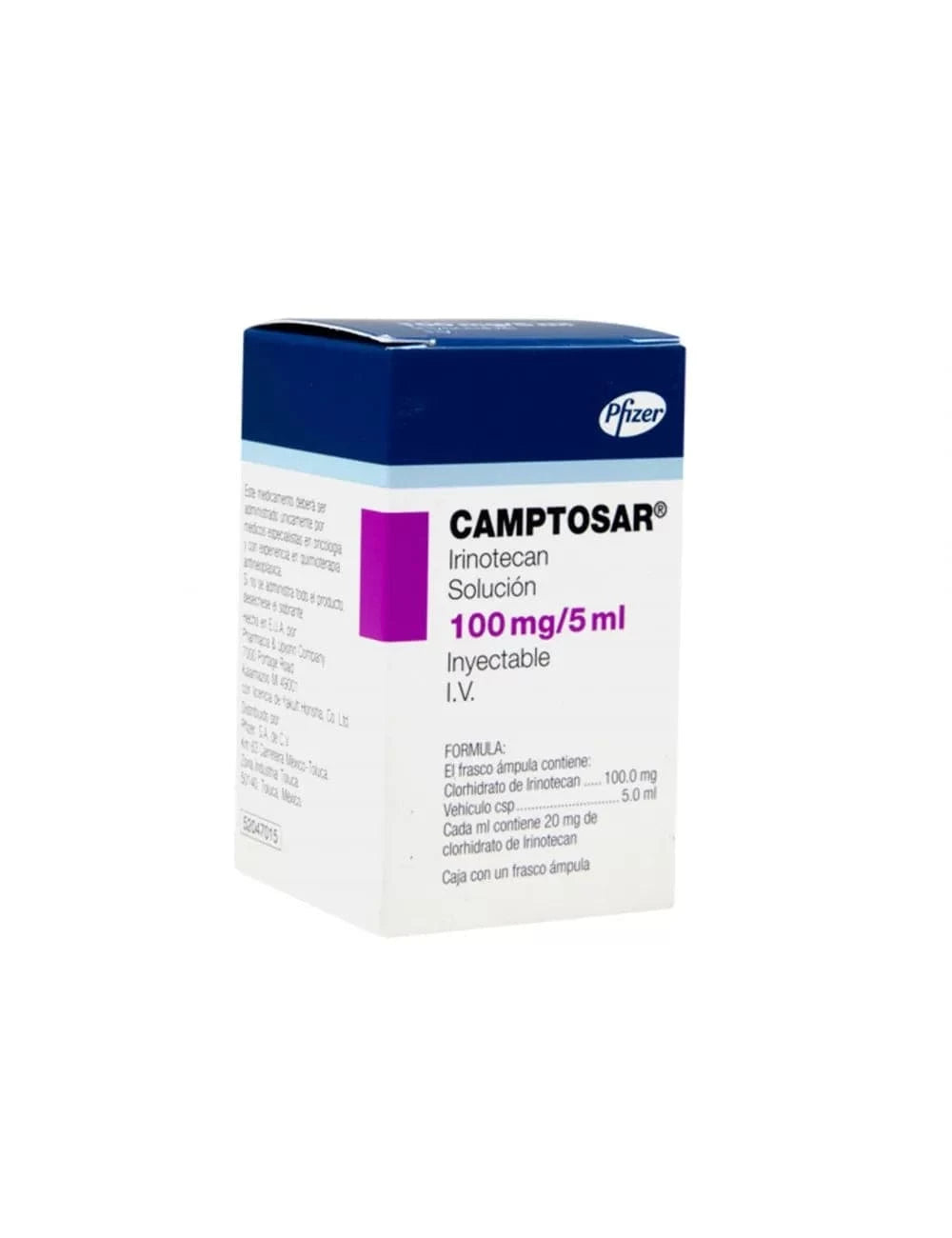 Foto del medicamento Camptosar 100 mg solucion inyectable o Irinotecan 100 mg solucion inyectable en venta