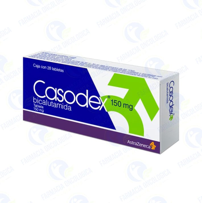 Foto del medicamento Casodex 150 mg con 28 tabletas o Bicalutamida en venta