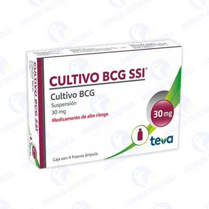 Foto del medicamento Cultivo BCG inyectable 30 mg con 4 frascos en venta