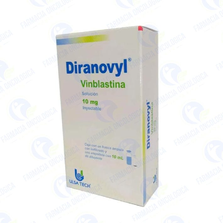 Foto del medicamento Diranovyl 10 mg inyectable o Vinblastina 10 mg inyectable en venta