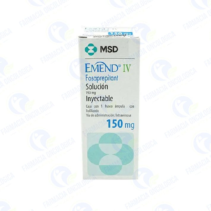 Foto del medicamento Emend IV 150 mg inyectable o Fosaprepitant dimeglumina 150 mg en venta