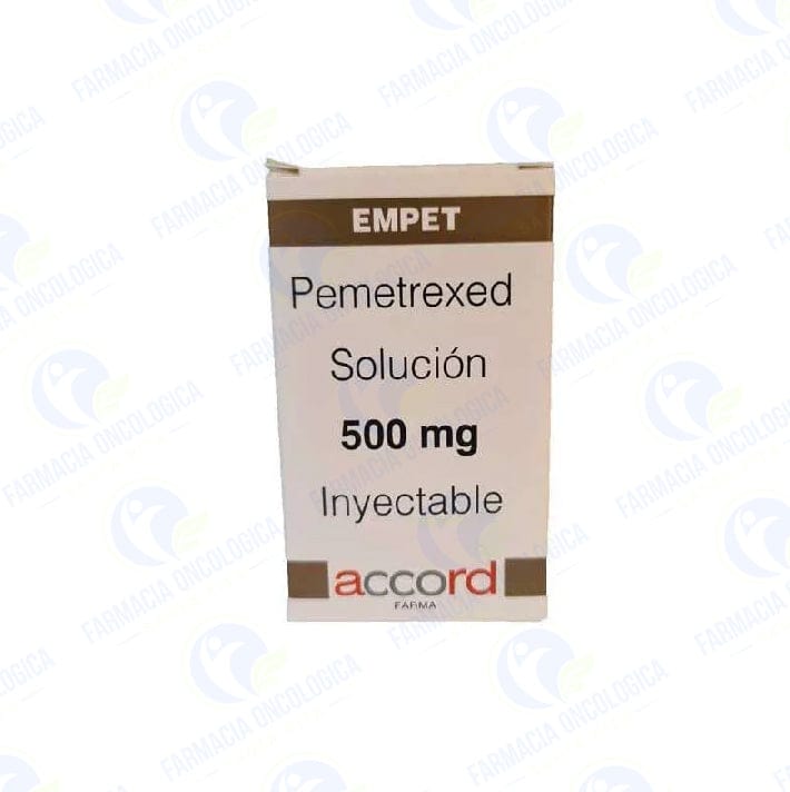 Foto del medicamento Empet 500 mg solucion inyectable o Pemetrexed 500 mg solucion iny en venta