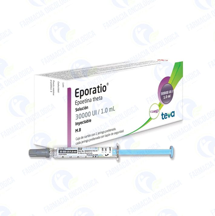 Foto del medicamento Eporatio 30,000 ui solucion inyectable o Epoetina Theta 30,000 ui en venta