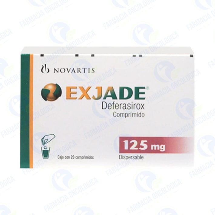 Foto del medicamento Exjade 125 mg con 28 comprimidos o Deferasirox 125 mg con 28 comp en venta
