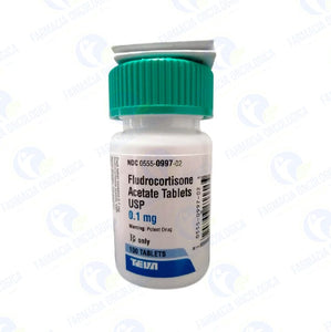 Fludrocortisona 0.1 mg con 100 tabletas - Fludrocortisona