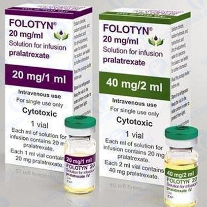Foto del medicamento Folotyn 20 mg solucion inyectable o Pralatrexato 20 mg sol inyectable en venta