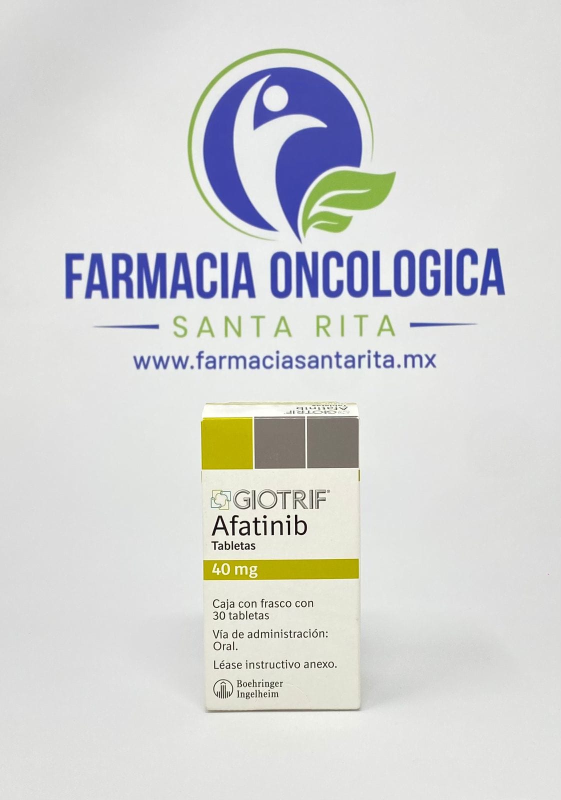Foto del medicamento Giotrif 40 mg con 30 tabletas o Afatinib 40 mg con 30 tabletas en venta