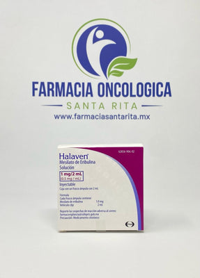 Foto del medicamento Halaven 1 mg / 2 mL solucion inyectable o Eribulina mesilato en venta