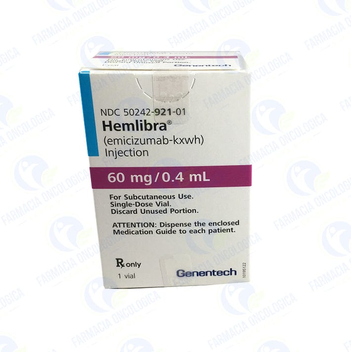 Foto del medicamento Hemlibra 60mg inyectable o Emicizumab 60mg inyectable en venta