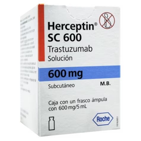 Foto del medicamento Herceptin SC 600 mg inyectable o Trastuzumab SC 600 mg inyectable en venta
