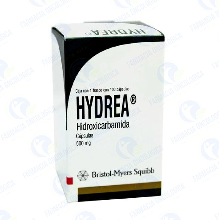 Foto del medicamento Hydrea 500 mg con 100 capsulas o Hidroxicarbamida 500 mg con 100 cap en venta