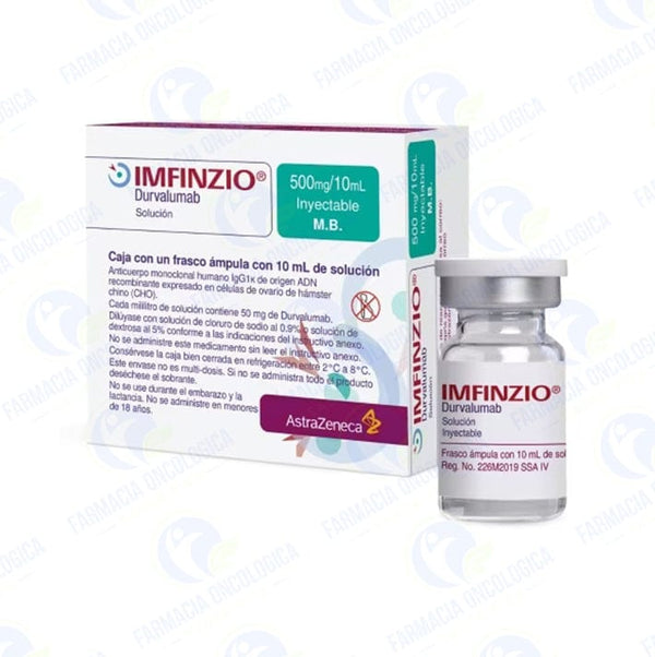 Foto del medicamento Imfinzio 500mg inyectable frasco o Durvalumab 500mg inyectable frasco en venta
