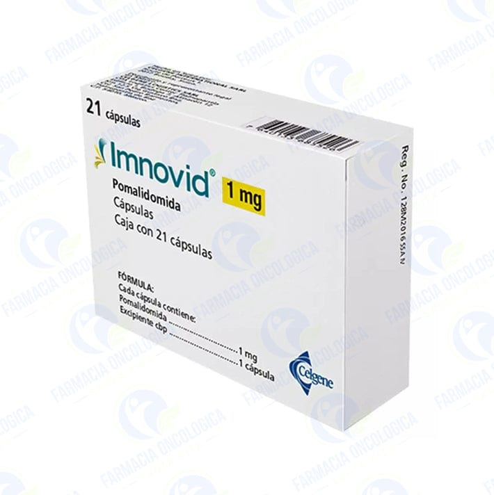 Foto del medicamento Imnovid 1 mg con 21 capsulas o Pomalidomida 1 mg con 21 capsulas en venta