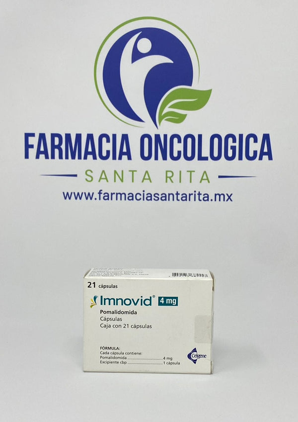 Foto del medicamento Imnovid 4mg con 21 capsulas o Pomalidomida 4mg con 21 capsulas en venta