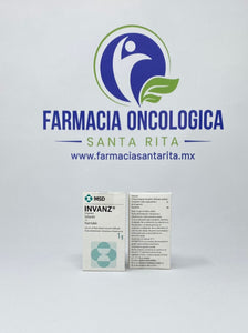 Foto del medicamento Invanz 1 gr solucion inyectable o Ertapenem 1 gr solucion inyectable en venta
