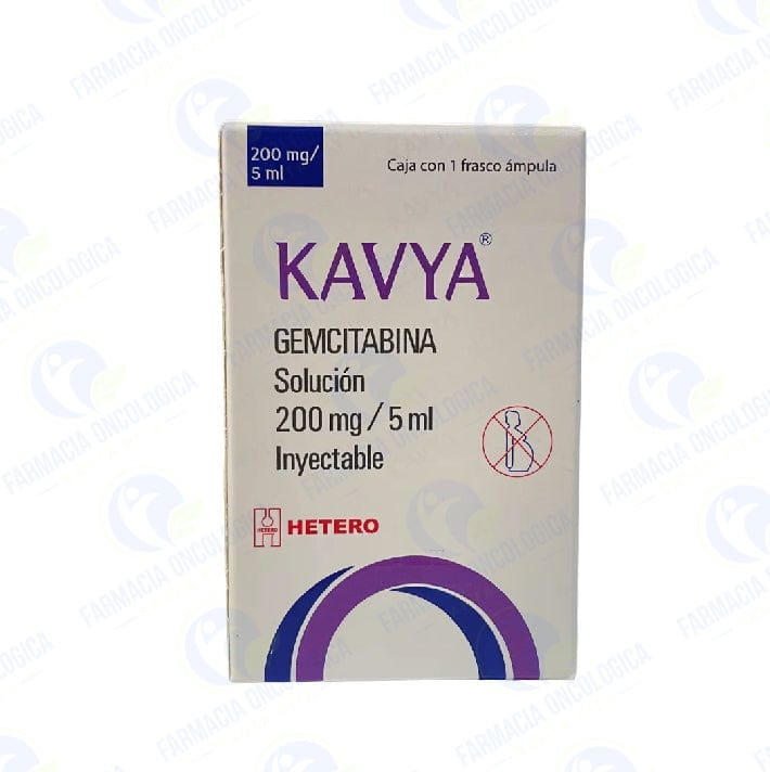 Foto del medicamento Kavya 200 mg inyectable o Gemcitabina 200 mg inyectable en venta