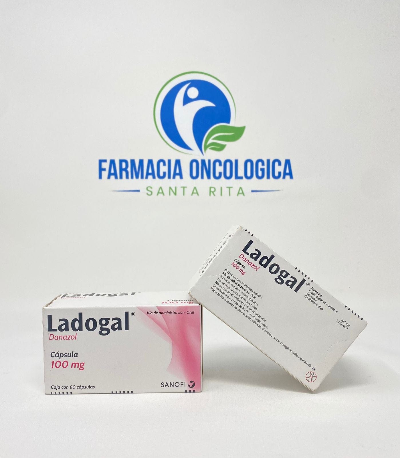 Foto del medicamento Ladogal 100 mg con 60 capsulas o Danazol 100 mg con 60 capsulas en venta