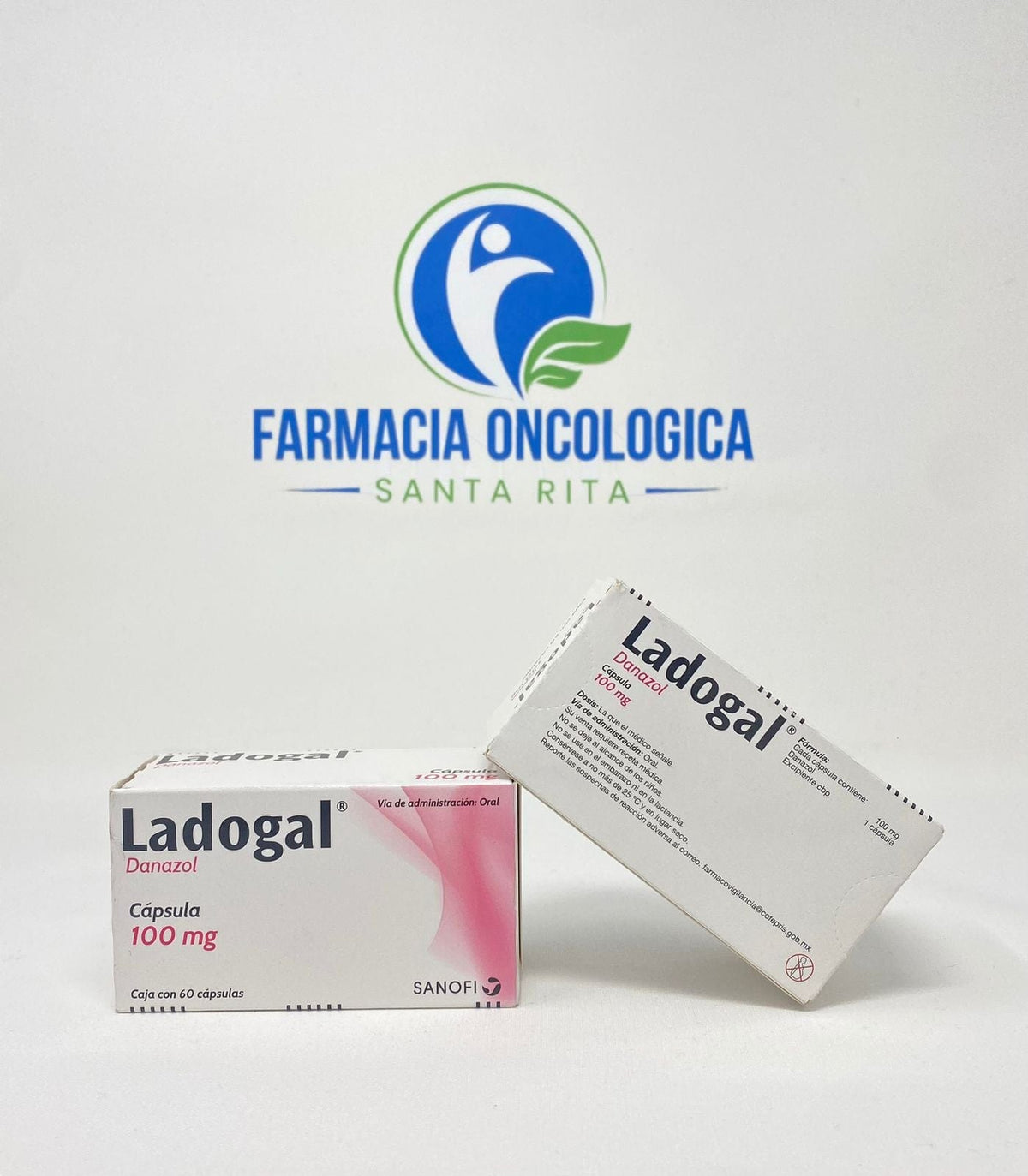 Foto del medicamento Ladogal 100 mg con 60 capsulas o Danazol 100 mg con 60 capsulas en venta