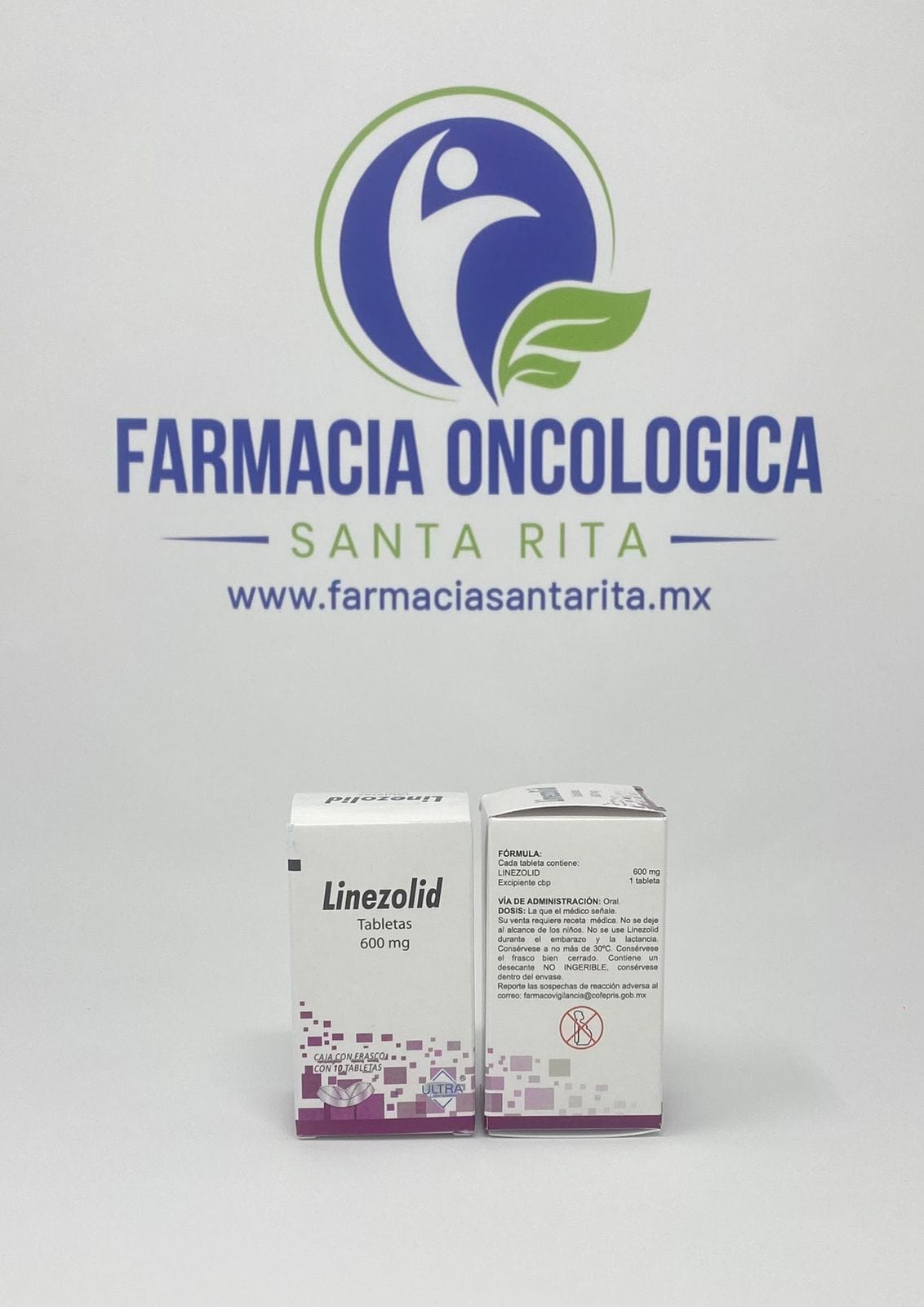 Foto del medicamento Linezolid 600 mg con 10 tabletas en venta