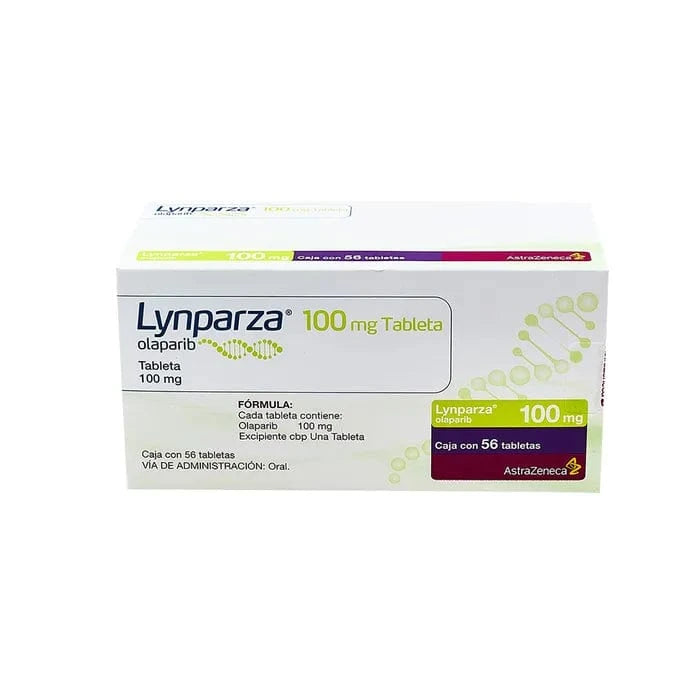 Foto del medicamento Lynparza 100 mg con 56 tabletas o Olaparib 100 mg con 56 tabletas en venta