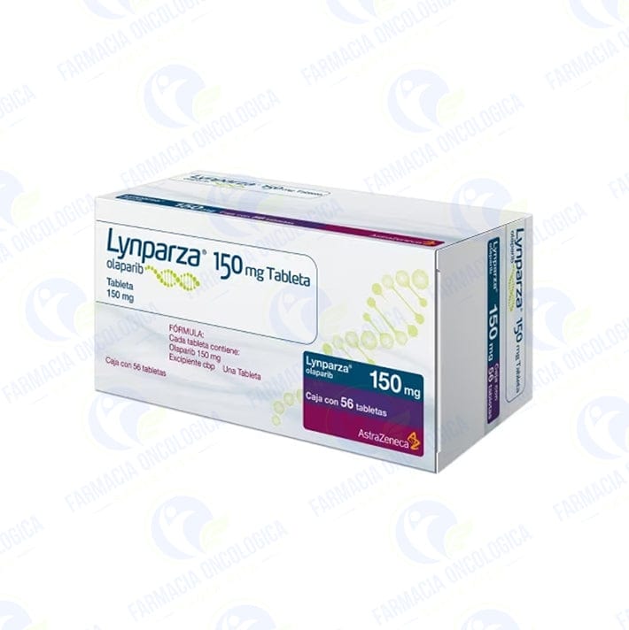 Foto del medicamento Lynparza 150 mg con 56 tabletas o Olaparib 150 mg con 56 tabletas en venta