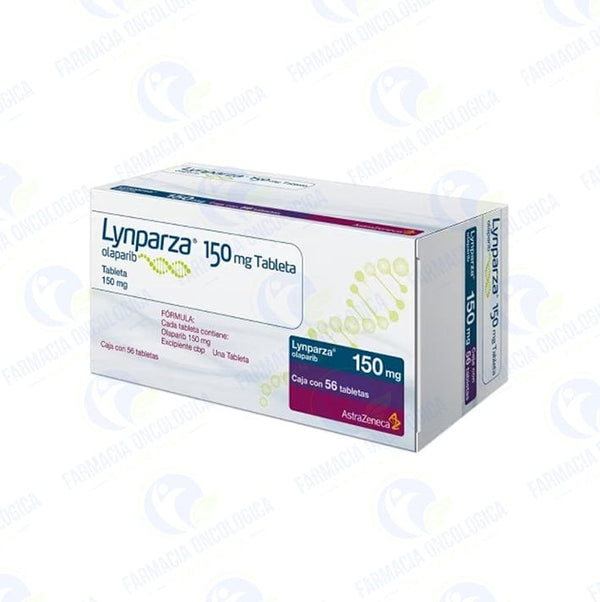 Foto del medicamento Lynparza 150 mg con 56 tabletas o Olaparib 150 mg con 56 tabletas en venta