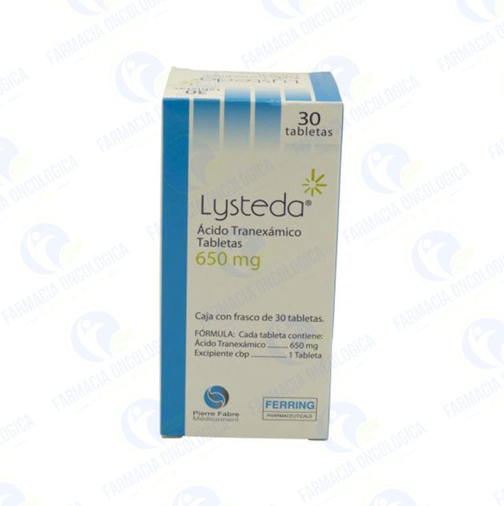 Foto del medicamento Lysteda 650 mg con 30 tabletas o Acido Tranexamico 650 mg en venta