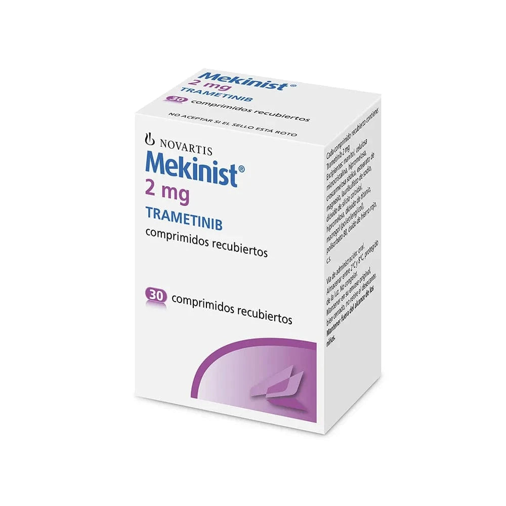 Foto del medicamento Mekinist 2 mg con 30 comprimidos o Trametinib 2 mg con 30 comprimidos en venta