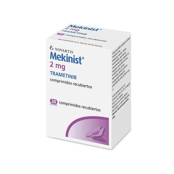 Foto del medicamento Mekinist 2 mg con 30 comprimidos o Trametinib 2 mg con 30 comprimidos en venta