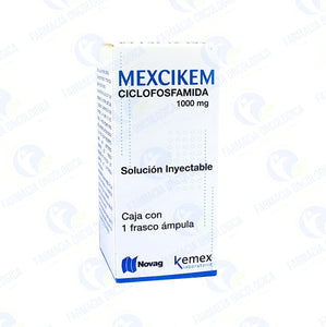 Foto del medicamento Mexcikem 1,000 mg inyectable o Ciclofosfamida 1,000 mg inyectable en venta
