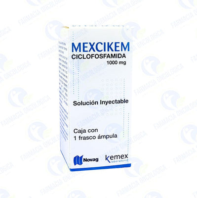 Foto del medicamento Mexcikem 1,000 mg inyectable o Ciclofosfamida 1,000 mg inyectable en venta