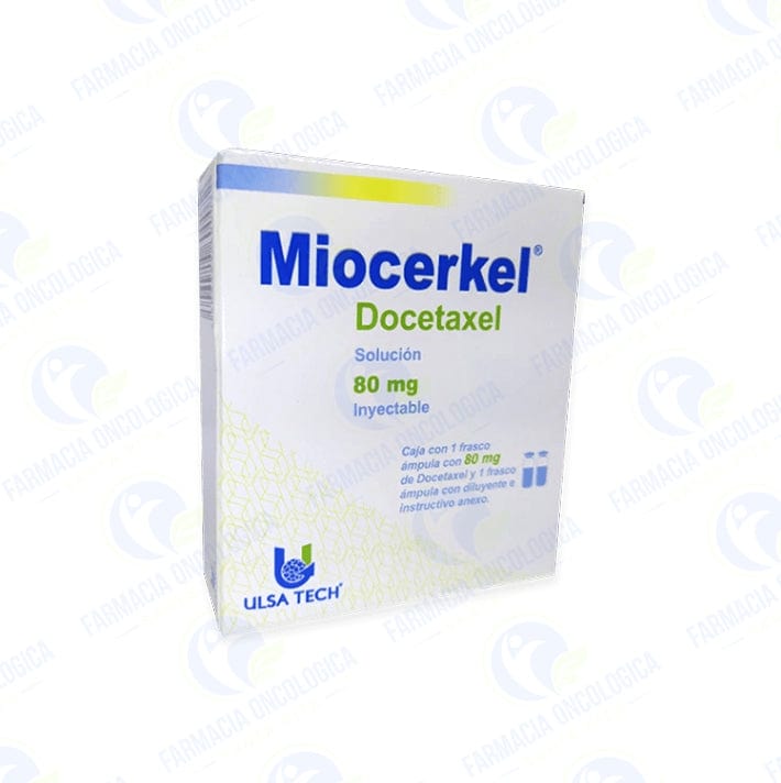 Foto del medicamento Miocerkel 80 mg solucion inyectable o Docetaxel 80 mg inyectable en venta