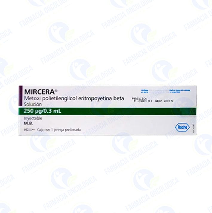 Foto del medicamento Mircera 250 mcg solucion inyectable en venta
