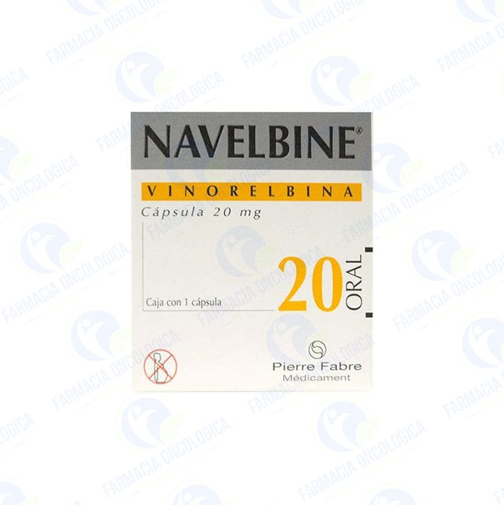 Foto del medicamento Navelbine 20 mg con 1 capsula o Vinorelbina 20 mg con 1 capsula en venta