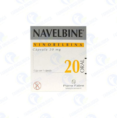 Foto del medicamento Navelbine 20 mg con 1 capsula o Vinorelbina 20 mg con 1 capsula en venta