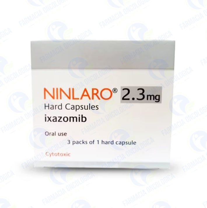 Foto del medicamento Ninlaro 2.3 mg con 3 capsulas o Ixazomib 2.3 mg con 3 capsulas en venta