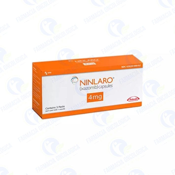 Foto del medicamento Ninlaro 4 mg con 3 capsulas o Ixazomib 4 mg con 3 capsulas en venta