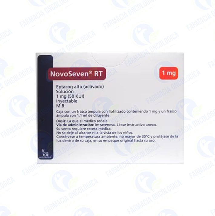 Foto del medicamento NovoSeven RT 1 mg inyectable o Eptacog Alfa activado en venta