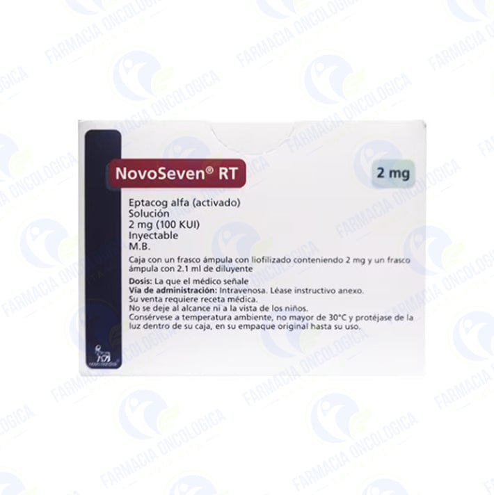 Foto del medicamento NovoSeven RT 2 mg inyectable o Eptacog Alfa activado en venta