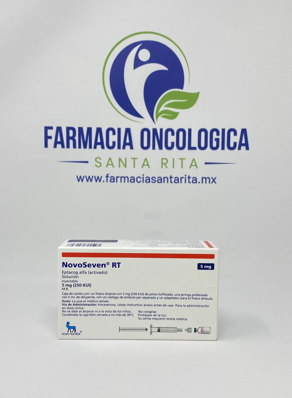 Foto del medicamento NovoSeven RT 5 mg inyectable o Eptacog Alfa activado en venta