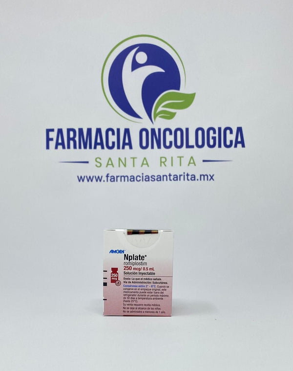Foto del medicamento Nplate 250 mcg solucion inyectable o Romiplostim en venta