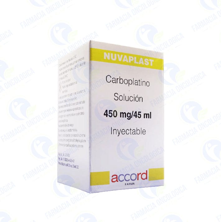 Foto del medicamento Nuvaplast 450 mg solucion inyectable o Carboplatino 450 mg sol iny en venta