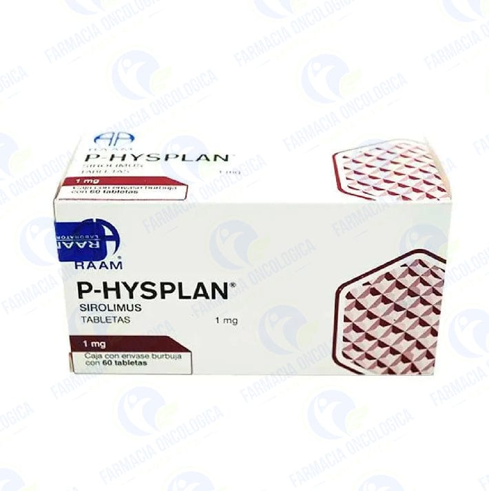 Foto del medicamento PoHysplan 1 mg con 60 tabletas - Sirolimus 1 mg con 60 tabletas en venta