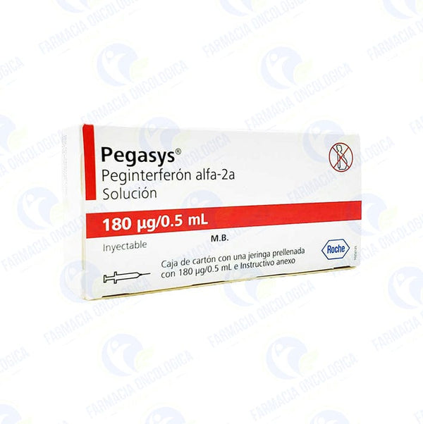 Foto del medicamento Pegasys 180 mcg solucion inyectable o Peginterferon Alfa 2A 180 mcg en venta