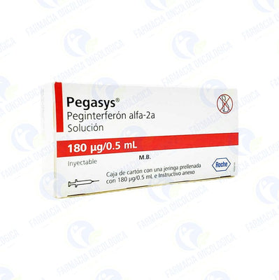 Foto del medicamento Pegasys 180 mcg solucion inyectable o Peginterferon Alfa 2A 180 mcg en venta