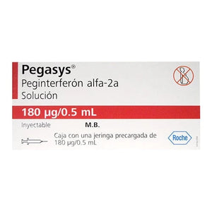 Foto del medicamento Pegasys 180 mcg solucion inyectable o Peginterferon Alfa 2A 180 mcg en venta