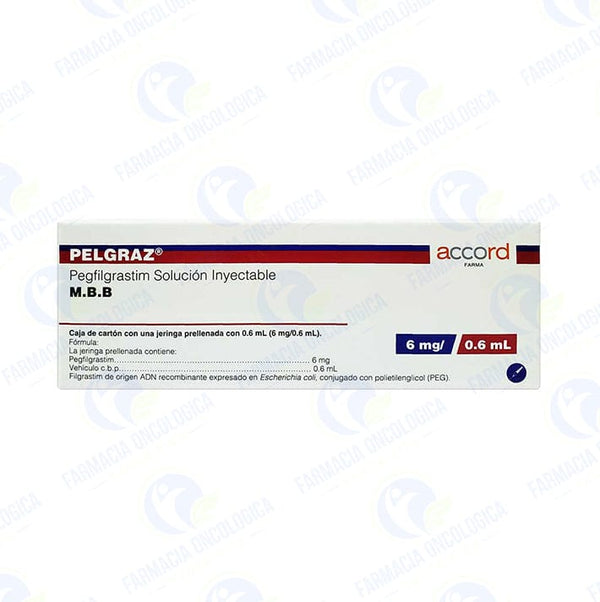 Foto del medicamento Pelgraz 6 mg solucion inyectable o Pegfilgrastim 6 mg solucion iny en venta
