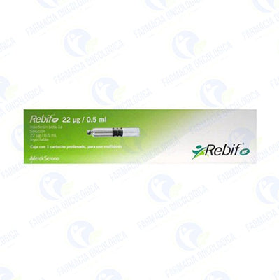 Foto del medicamento Rebif NF 22 mcg solucion inyectable o Interferon beta 1A 22 mcg en venta