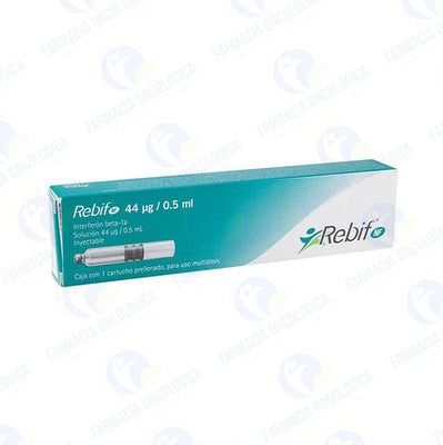 Foto del medicamento Rebif NF 44 mcg solucion inyectable o Interferon beta 1A 44 mcg en venta